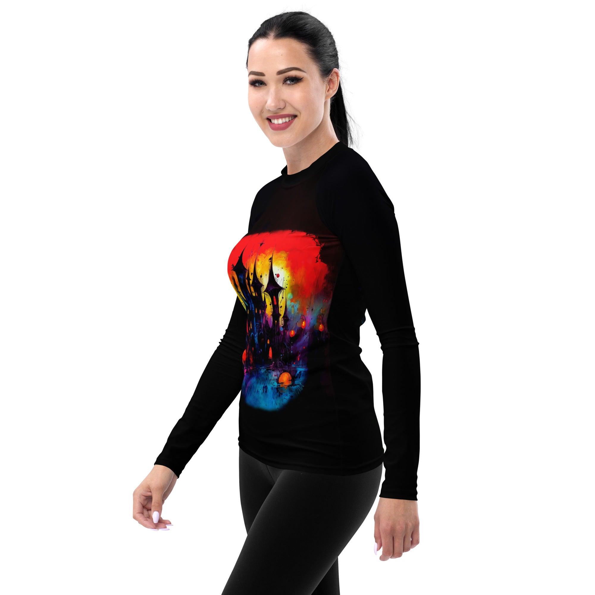 Mummy Mayhem All-Over Print Halloween Women's Rash Guard - Beyond T-shirts