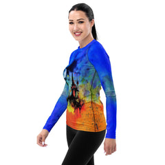 Halloween Haunted House Women's Rash Guard - Beyond T-shirts