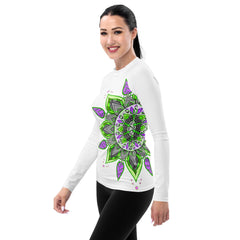 Cosmic Mandala Women's Rash Guard - Beyond T-shirts