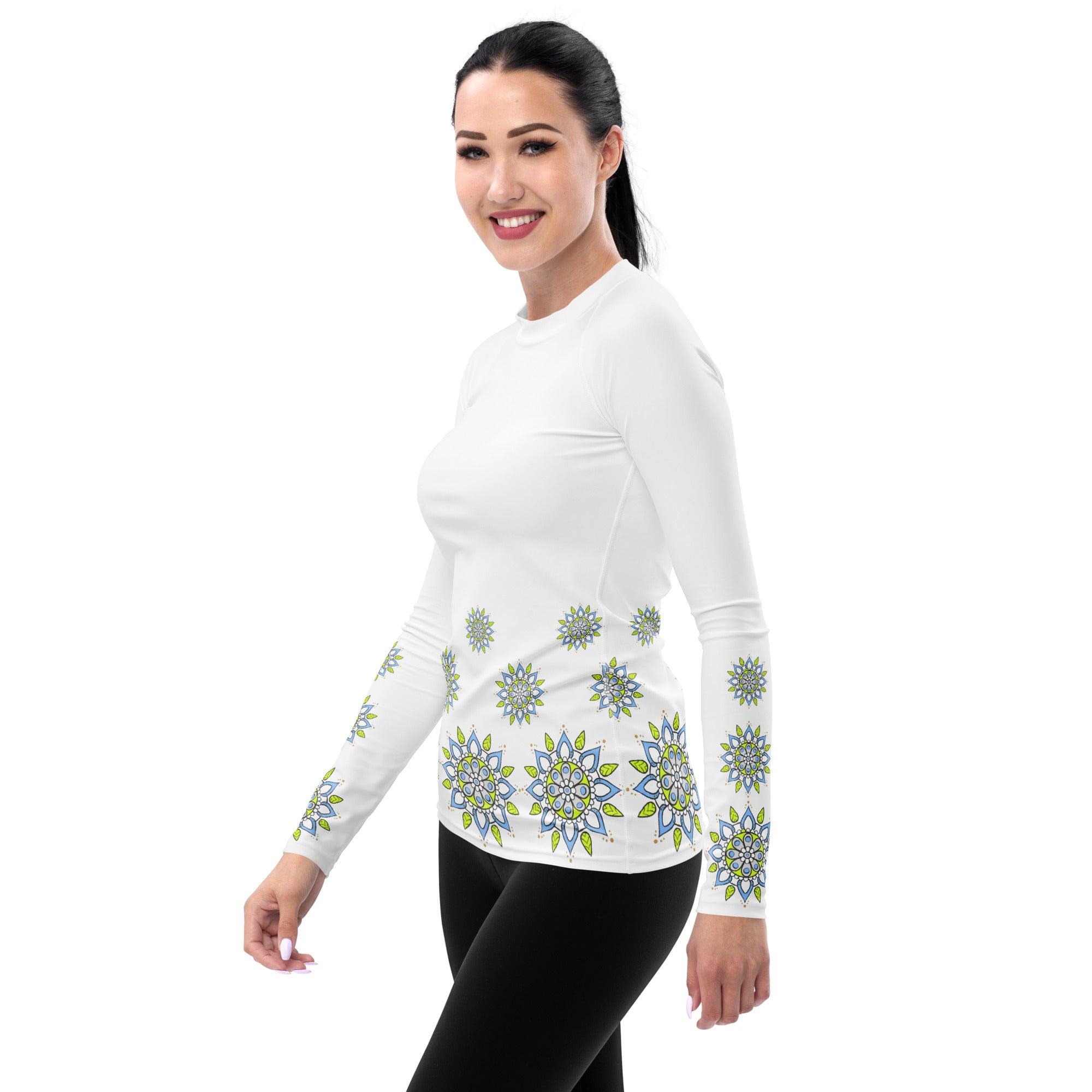 Celestial Mandala Women's Rash Guard - Beyond T-shirts