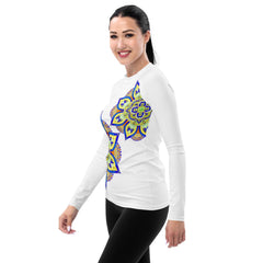 Serene Lotus Mandala Women's Rash Guard - Beyond T-shirts