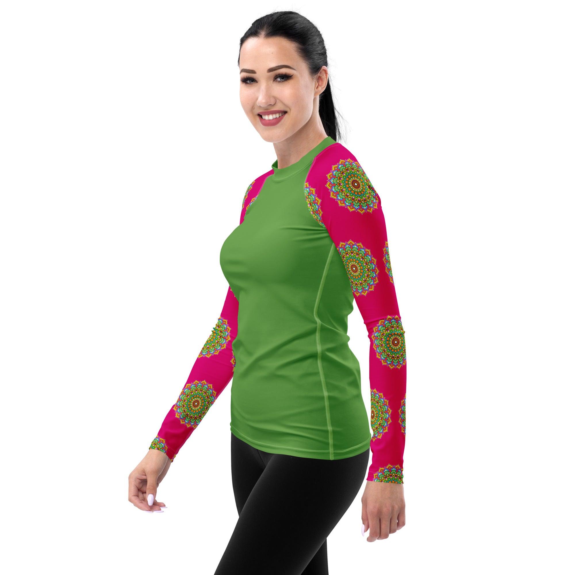 Seaside Mandala Women's Rash Guard - Beyond T-shirts