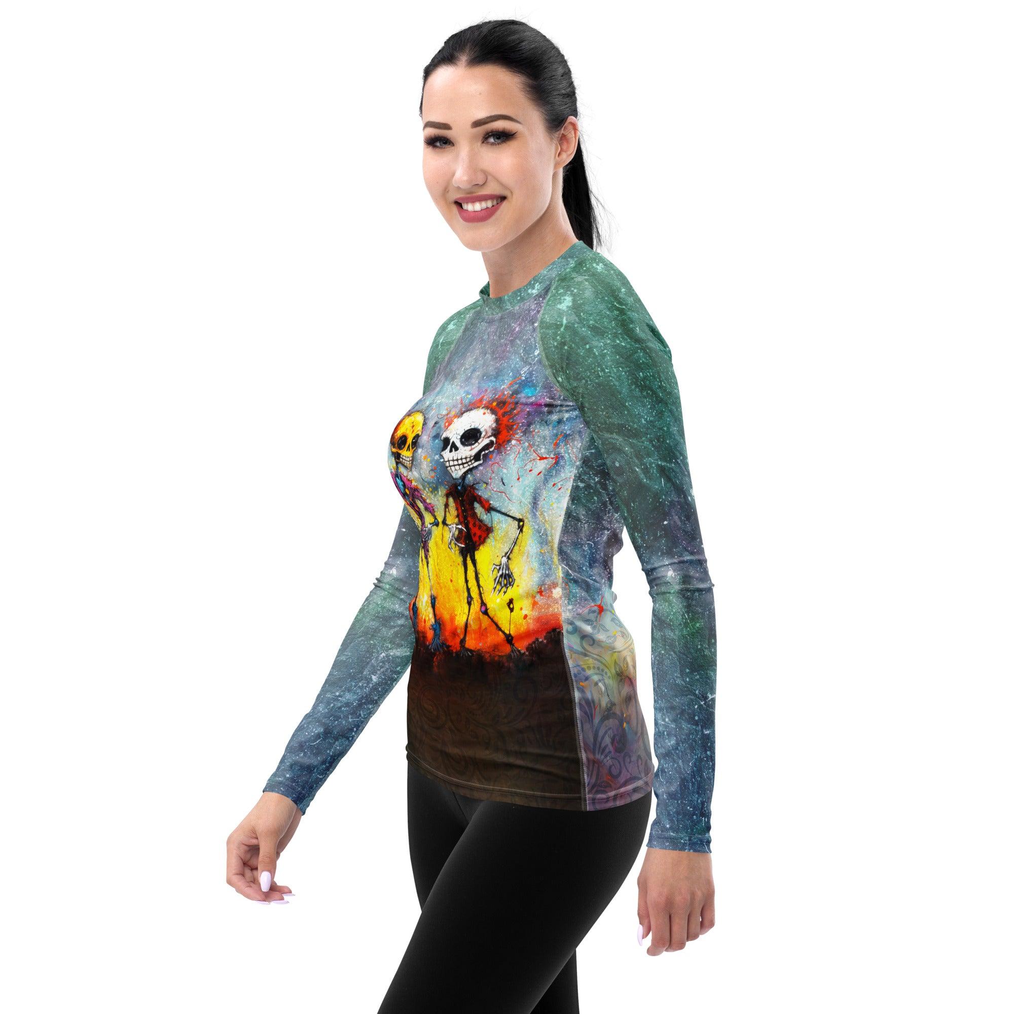 Spooky Haunted House All-Over Print Rash Guard - Beyond T-shirts