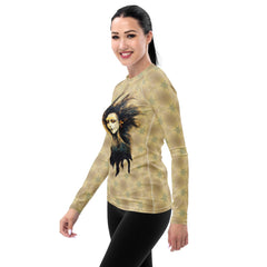 Spiderweb Sensation Women's All-Over Print Rash Guard - Beyond T-shirts