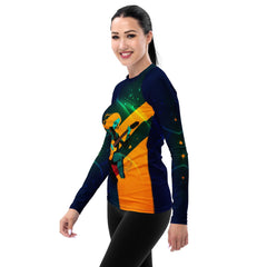 Groovy Melodies All-Over Print Women's Rash Guard - Beyond T-shirts