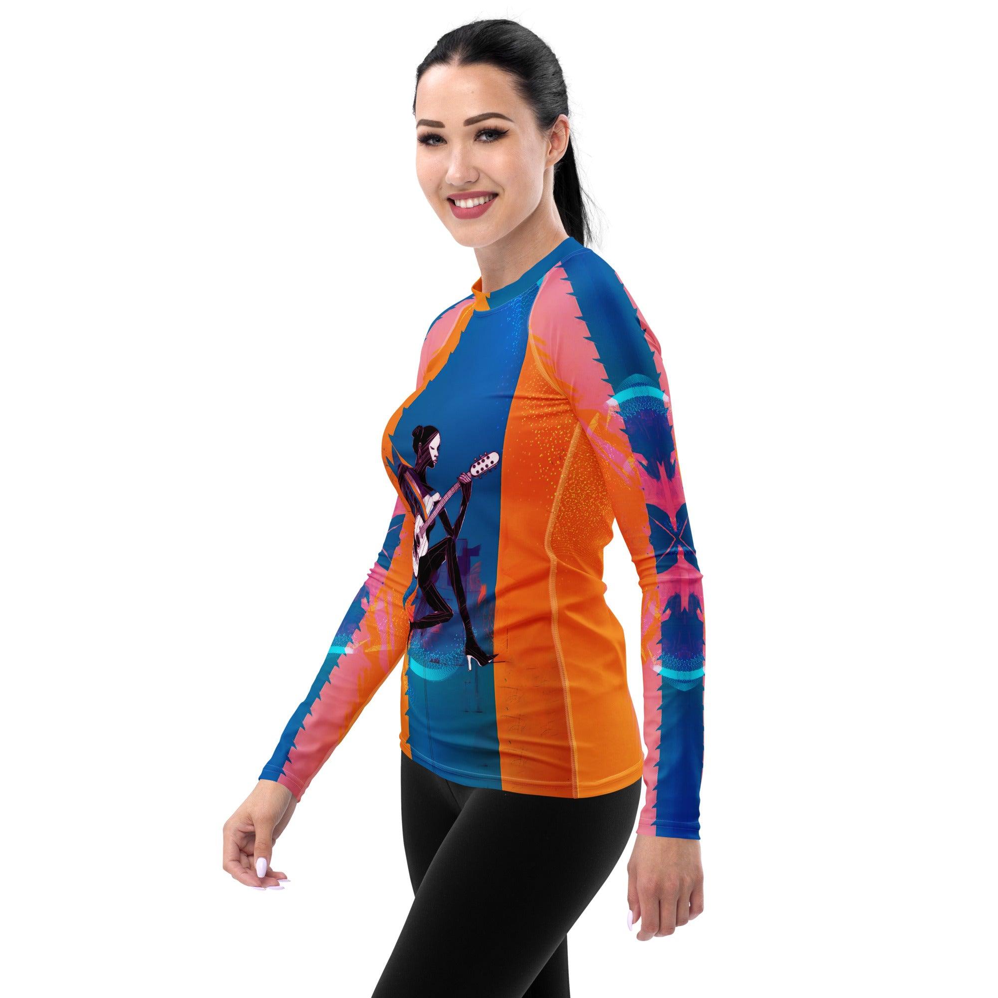 Disco Diva All-Over Print Women's Rash Guard - Beyond T-shirts