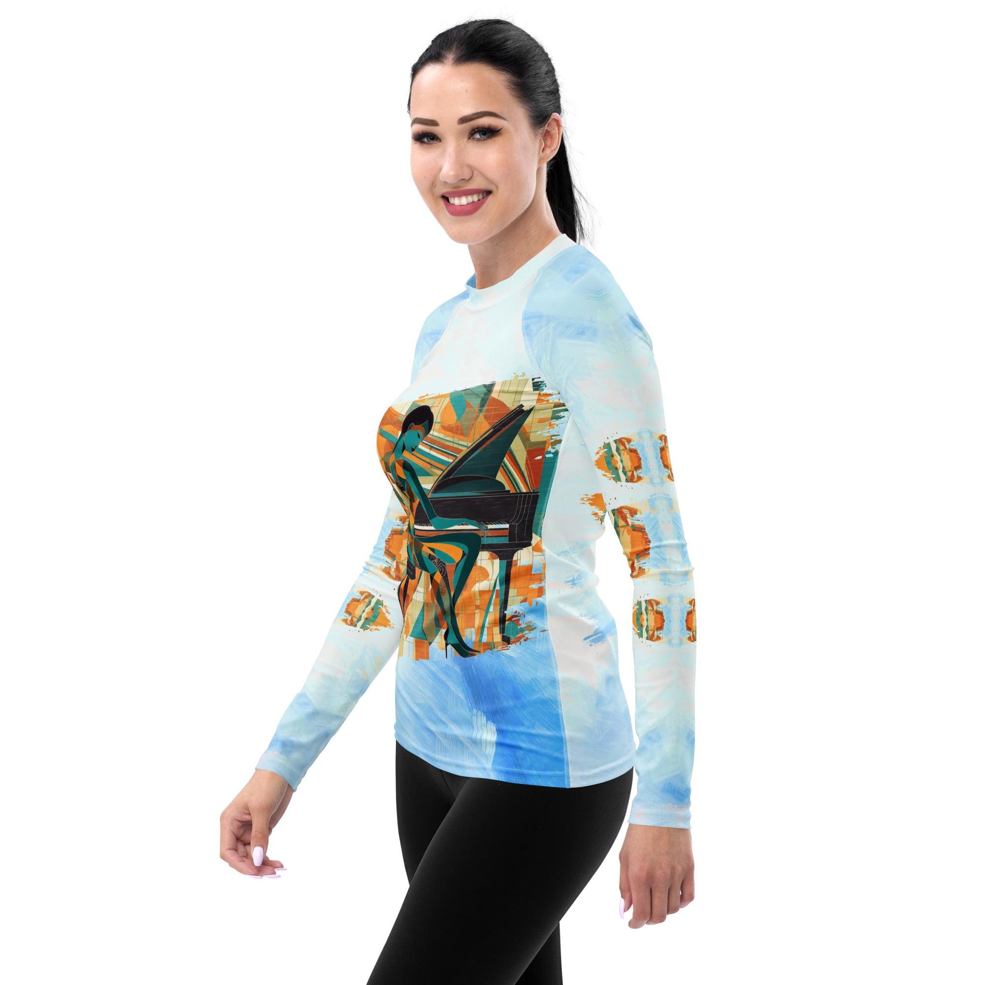 Folk Song All-Over Print Women's Rash Guard - Beyond T-shirts