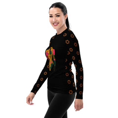 Artistic Elegance All-Over Print Women's Rash Guard - Beyond T-shirts