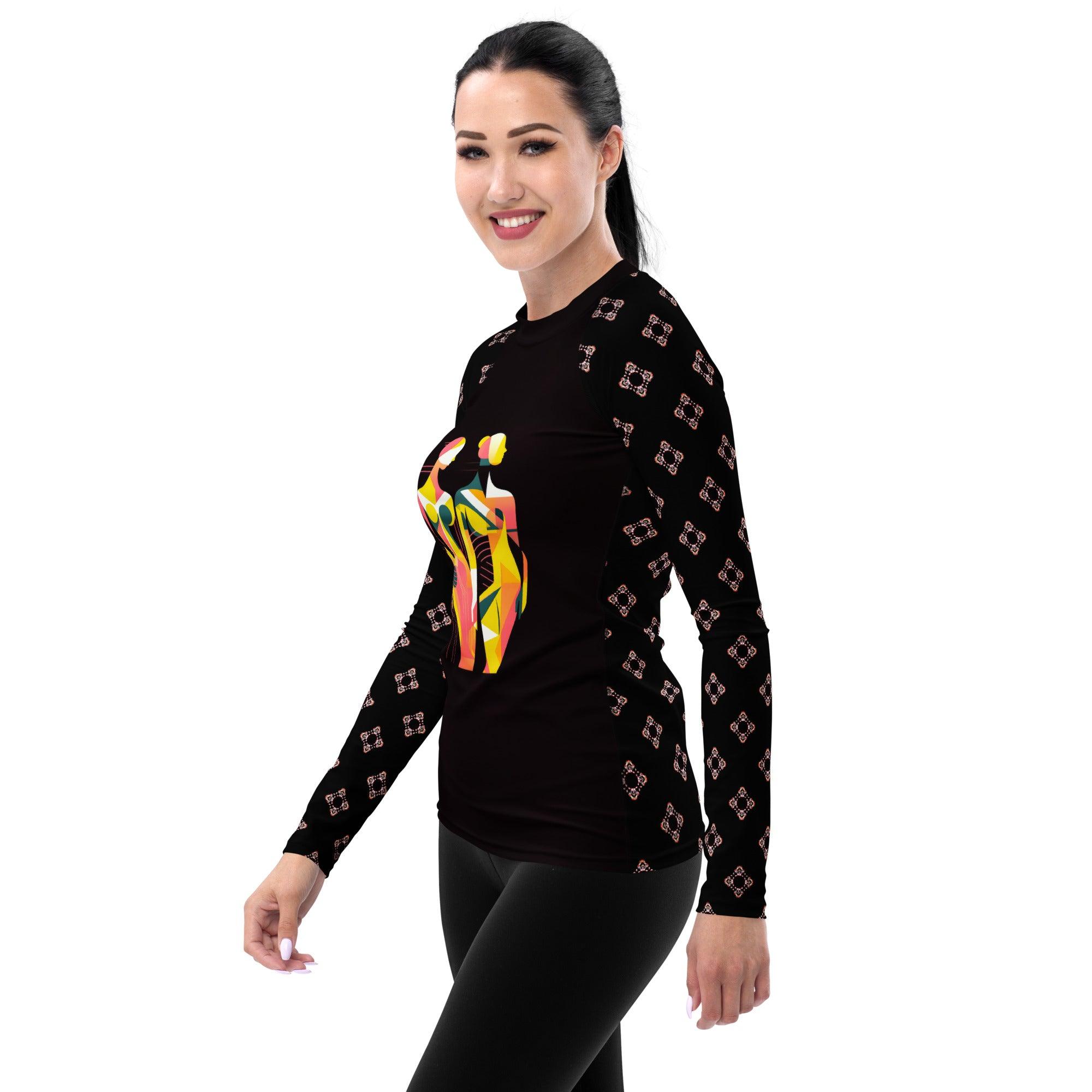 Avant-Garde Ascent All-Over Print Women's Rash Guard - Beyond T-shirts