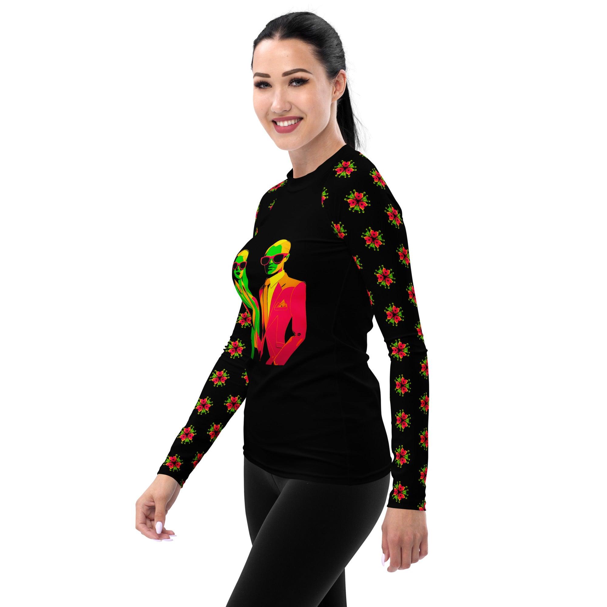 Street Style Symphony All-Over Print Women's Rash Guard - Beyond T-shirts