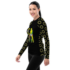 Abstract Ambitions All-Over Print Women's Rash Guard - Beyond T-shirts