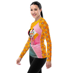 Artful Asymmetry All-Over Print Women's Rash Guard - Beyond T-shirts