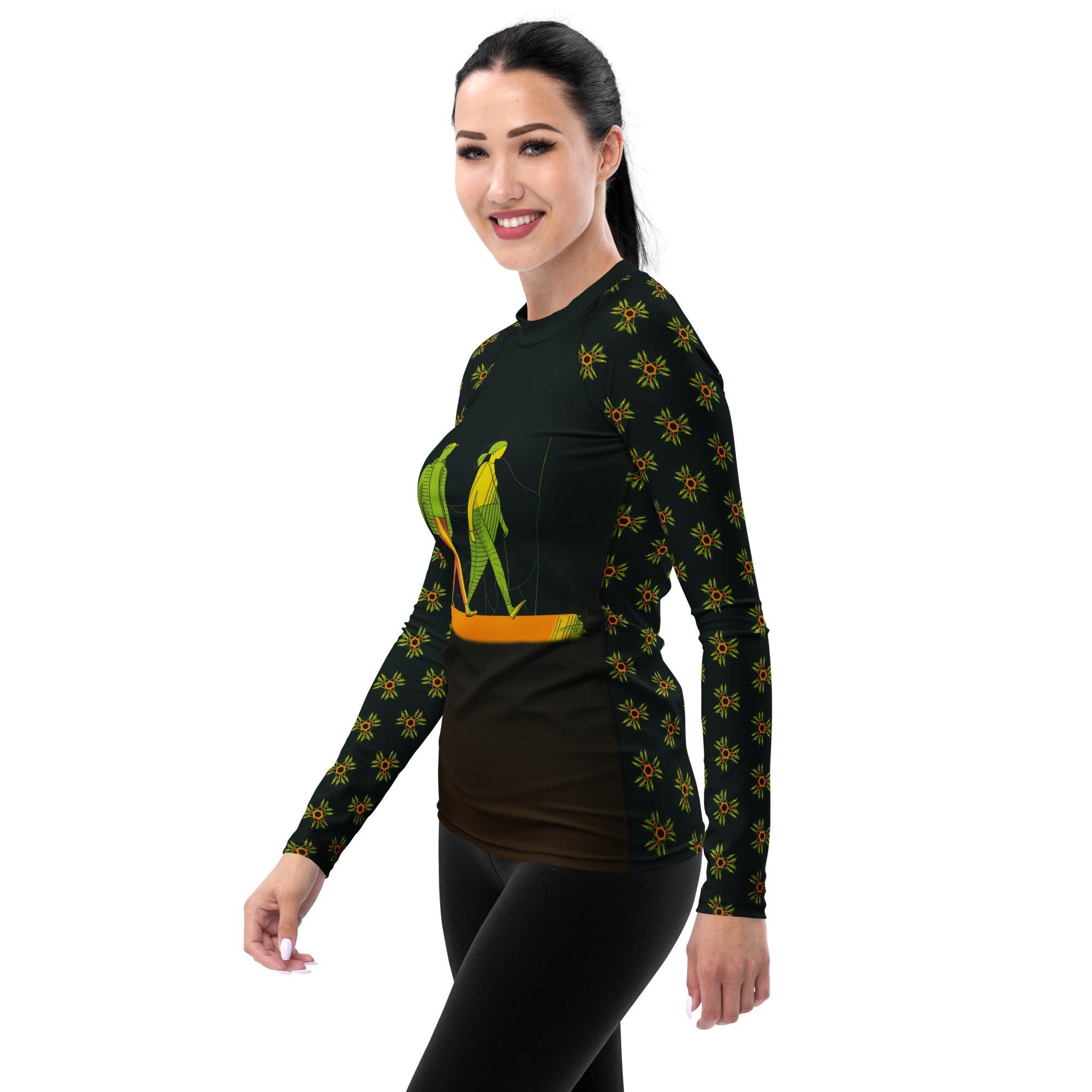 Couture Creation All-Over Print Women's Rash Guard - Beyond T-shirts