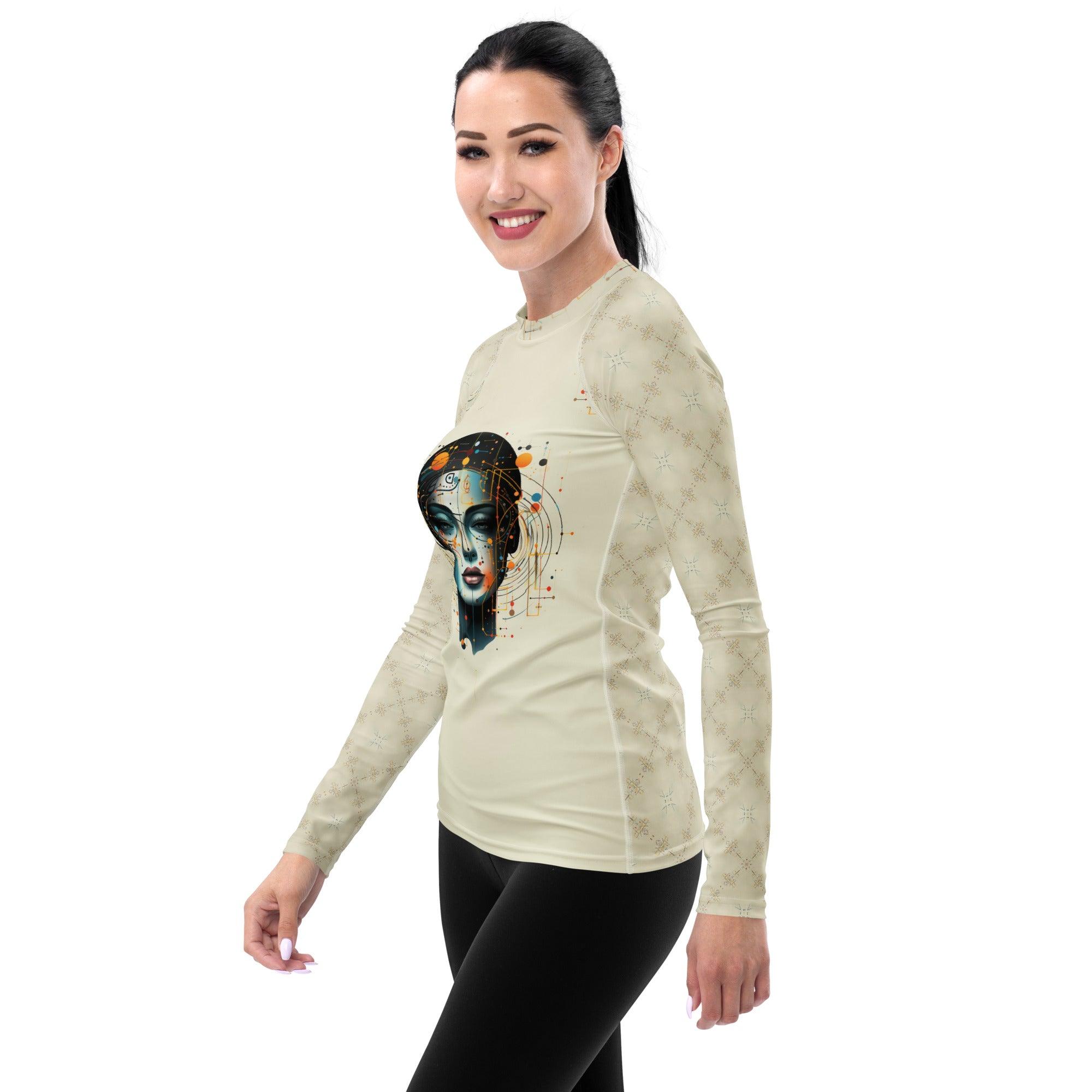 Abstract Goddesses: Women's Painting Rash Guard - Beyond T-shirts