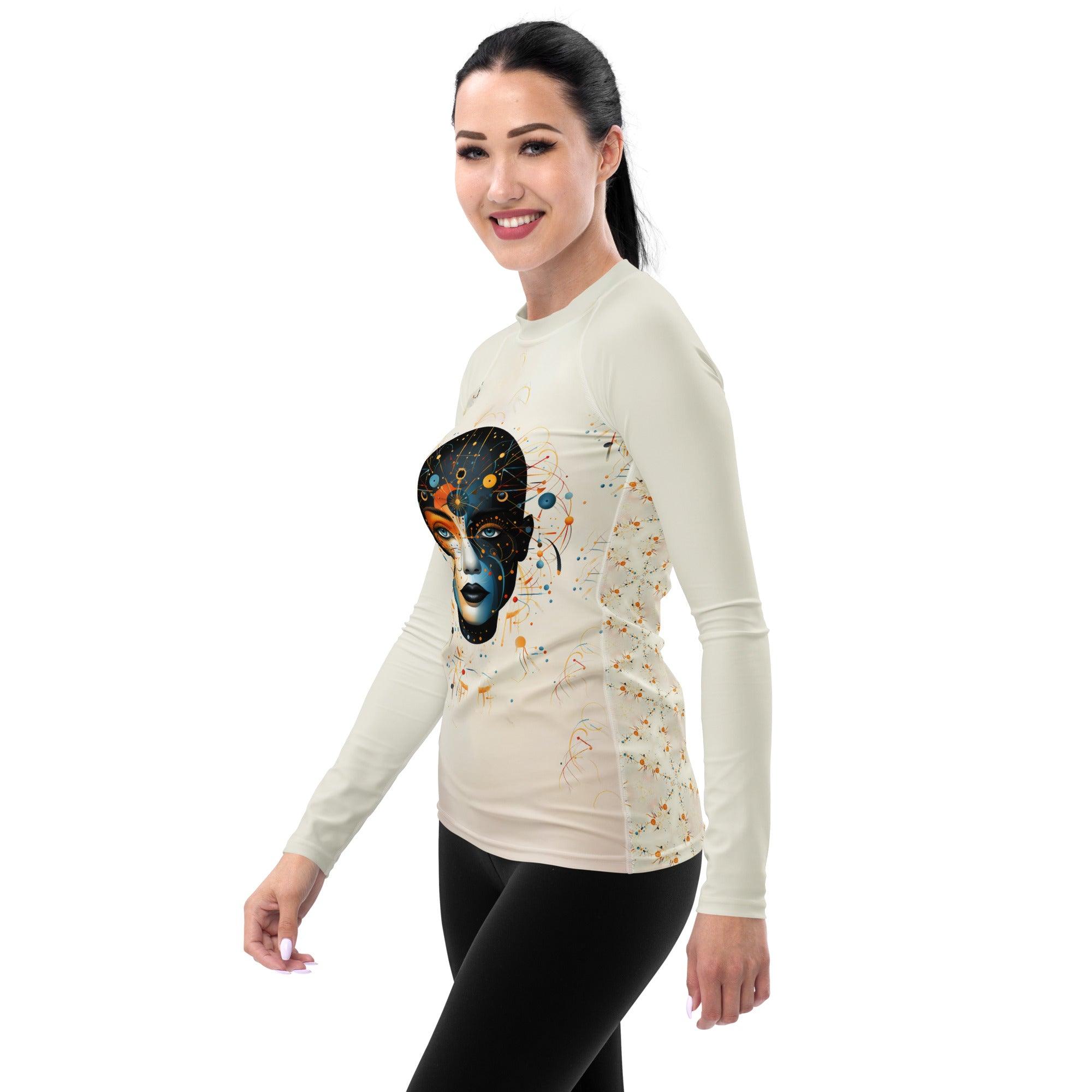 Feminine Energy in Abstract Beauty: Rash Guard - Beyond T-shirts