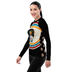 Abstract Grace: Women's Art Rash Guard - Beyond T-shirts