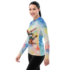 Vocalist's Vibrant Visuals Women's Rash Guard