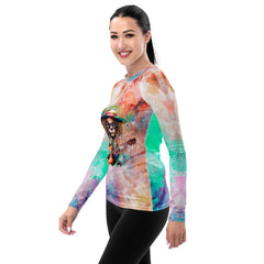 Tambourine's Twinkling Tunes Women's Rash Guard