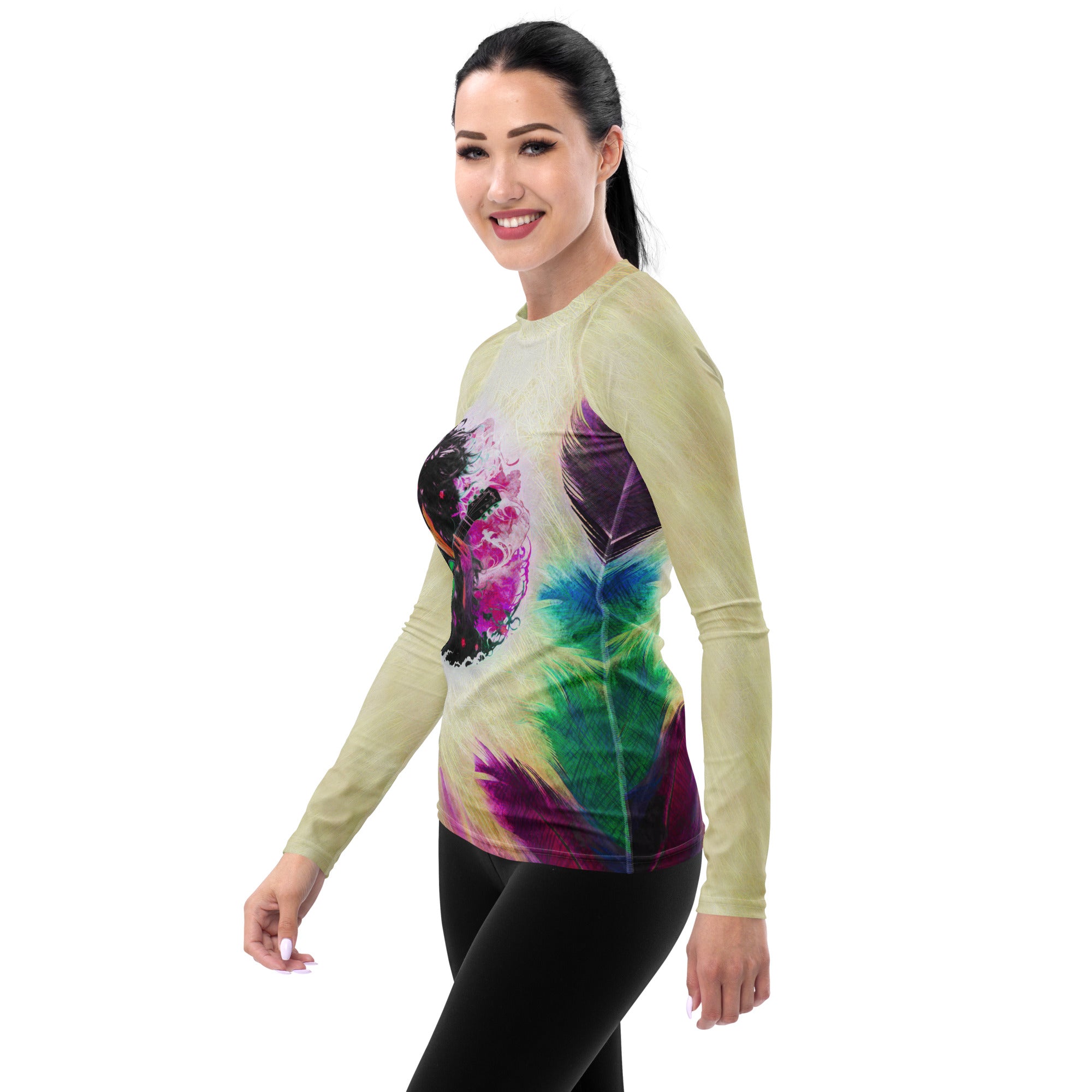 Harmonic Dolphin Dance Women's Rash Guard