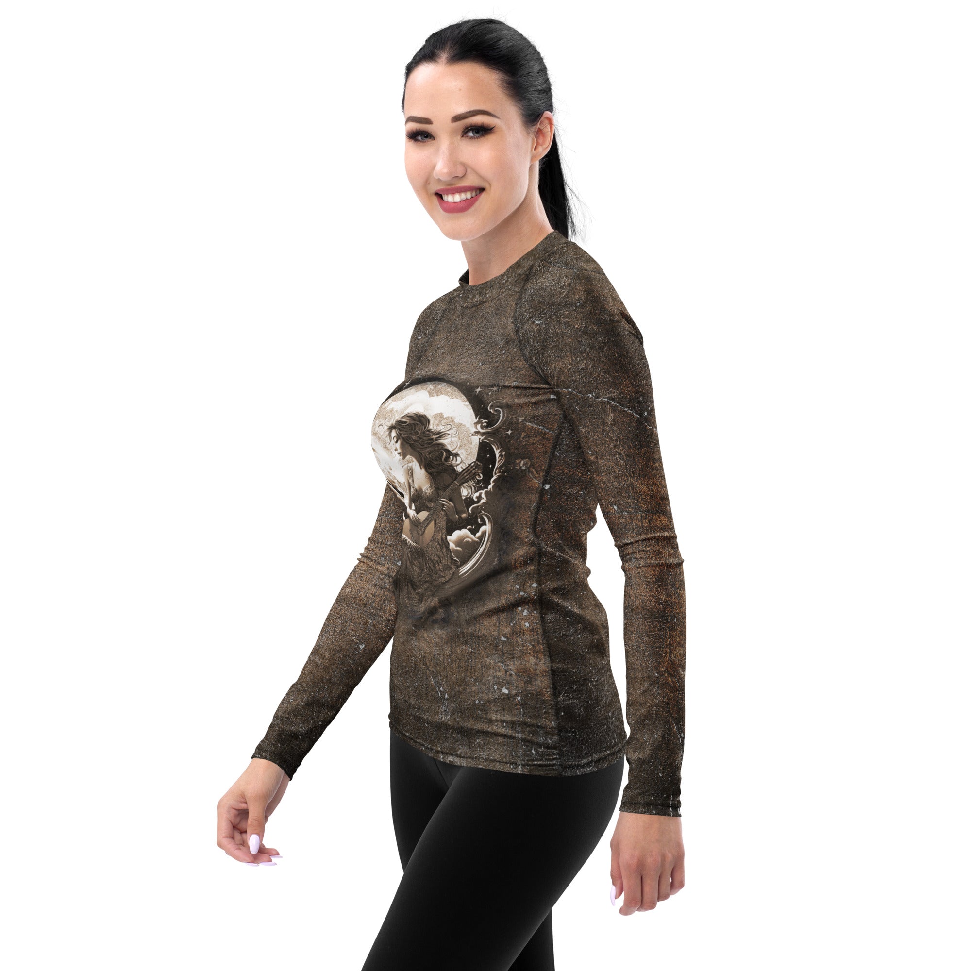 Bass Clef Bubble Bliss Women's Rash Guard