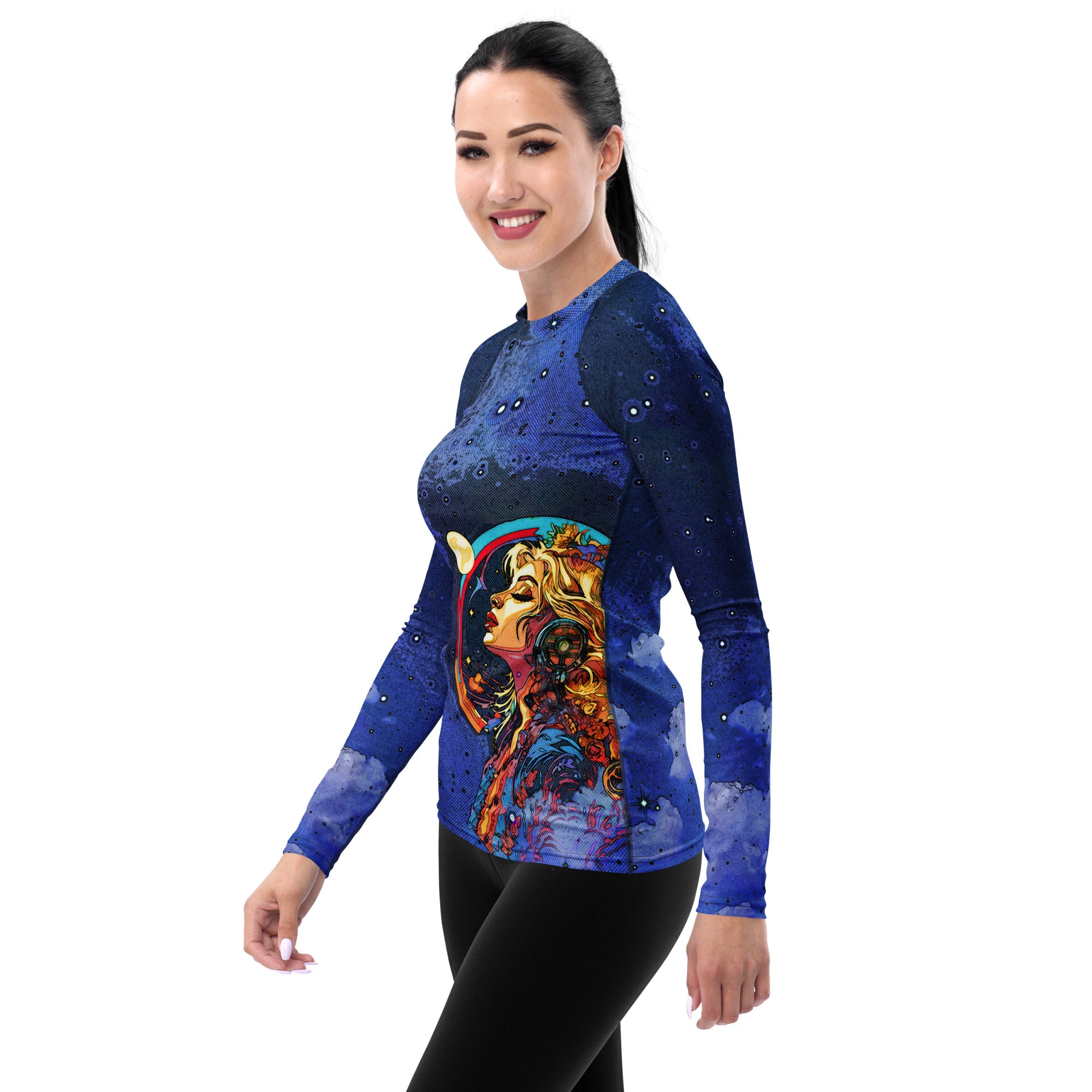 Vibrant Vibraphone Voyage Women's Rash Guard