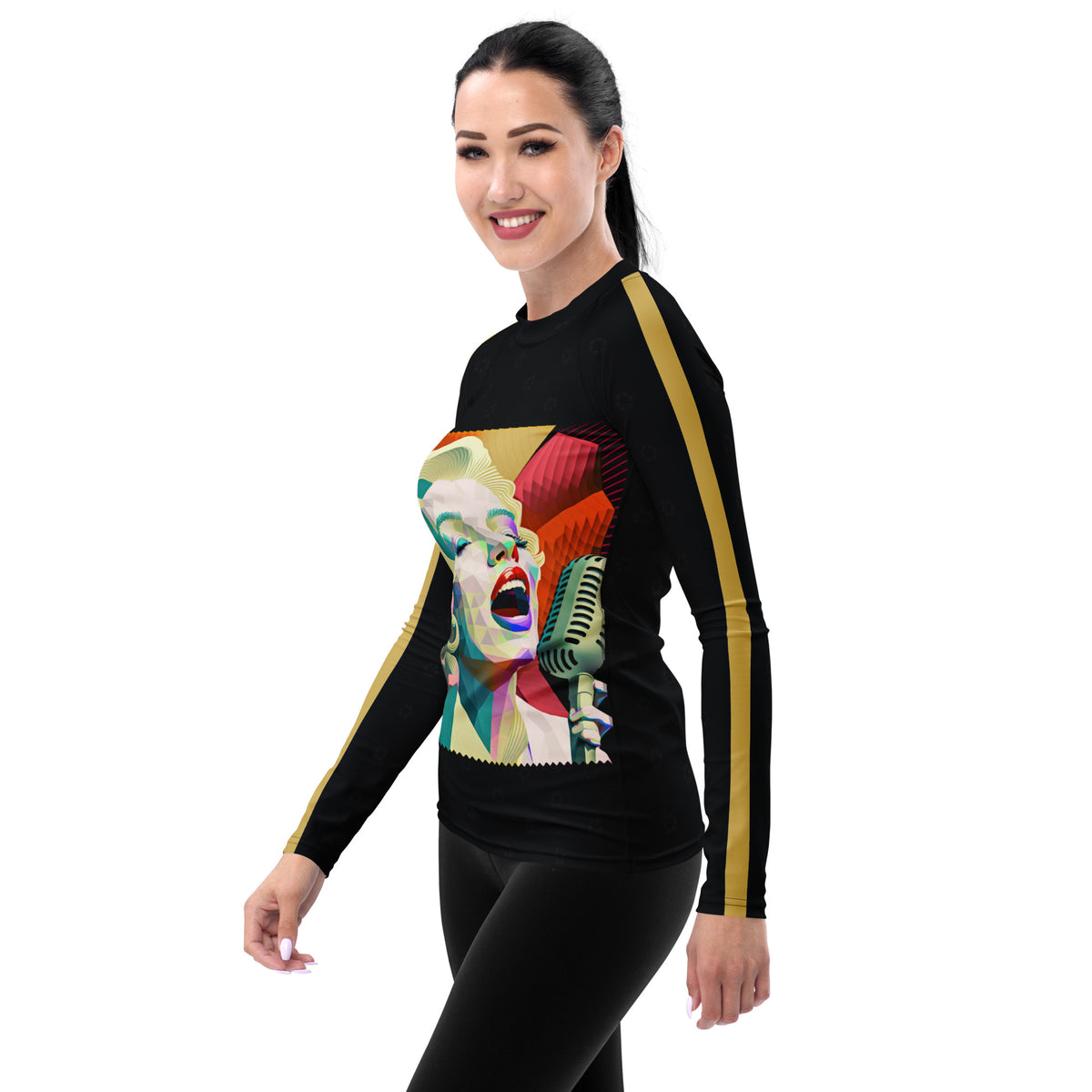 Pop Wave Women's Rash Guard