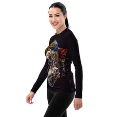 Melodic Symphony All-Over Print Women's Rash Guard