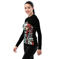 Melody in Motion All-Over Print Women's Rash Guard