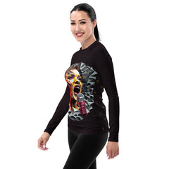 Rhythmic Reverie All-Over Print Women's Rash Guard