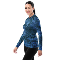 Vintage Patina All-Over Print Women's Rash Guard