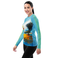 Desert Mirage Landscape Rash Guard