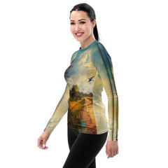 Sakura Blossom Serenity All-Over Print Women's Rash Guard