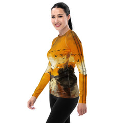 Desert Oasis Landscape Women's Rash Guard