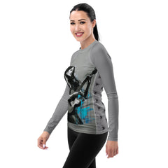 Elegant Abstraction All-Over Print Women's Rash Guard