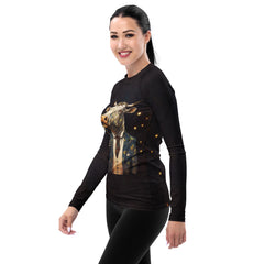 Moo-velous Cows All-Over Print Women's Rash Guard