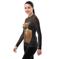 Clever Fox All-Over Print Women's Rash Guard