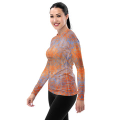 Waffle Weave Texture Women's Rash Guard