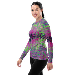 Linen Lunge Texture Women's Rash Guard