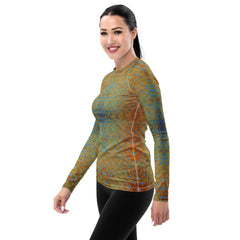 Satin Sprint Texture Women's Rash Guard