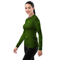 Jacquard Jet Texture Women's Rash Guard