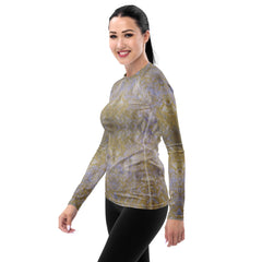 Linen Leap Texture Women's Rash Guard