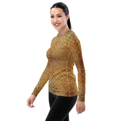 Honeycomb Hustle Texture Women's Rash Guard