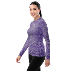 Sateen Sprint Texture Women's Rash Guard