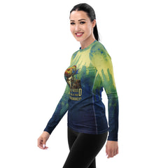 Hip Hop Hawk Breakdancer All-Over Print Women's Rash Guard