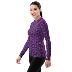 Artistic Floral Women's Rash Guard