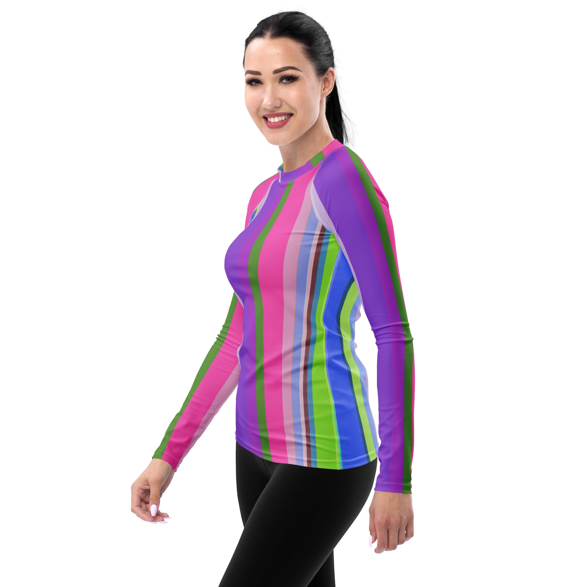 Aqua Mirage rash guard for women in action