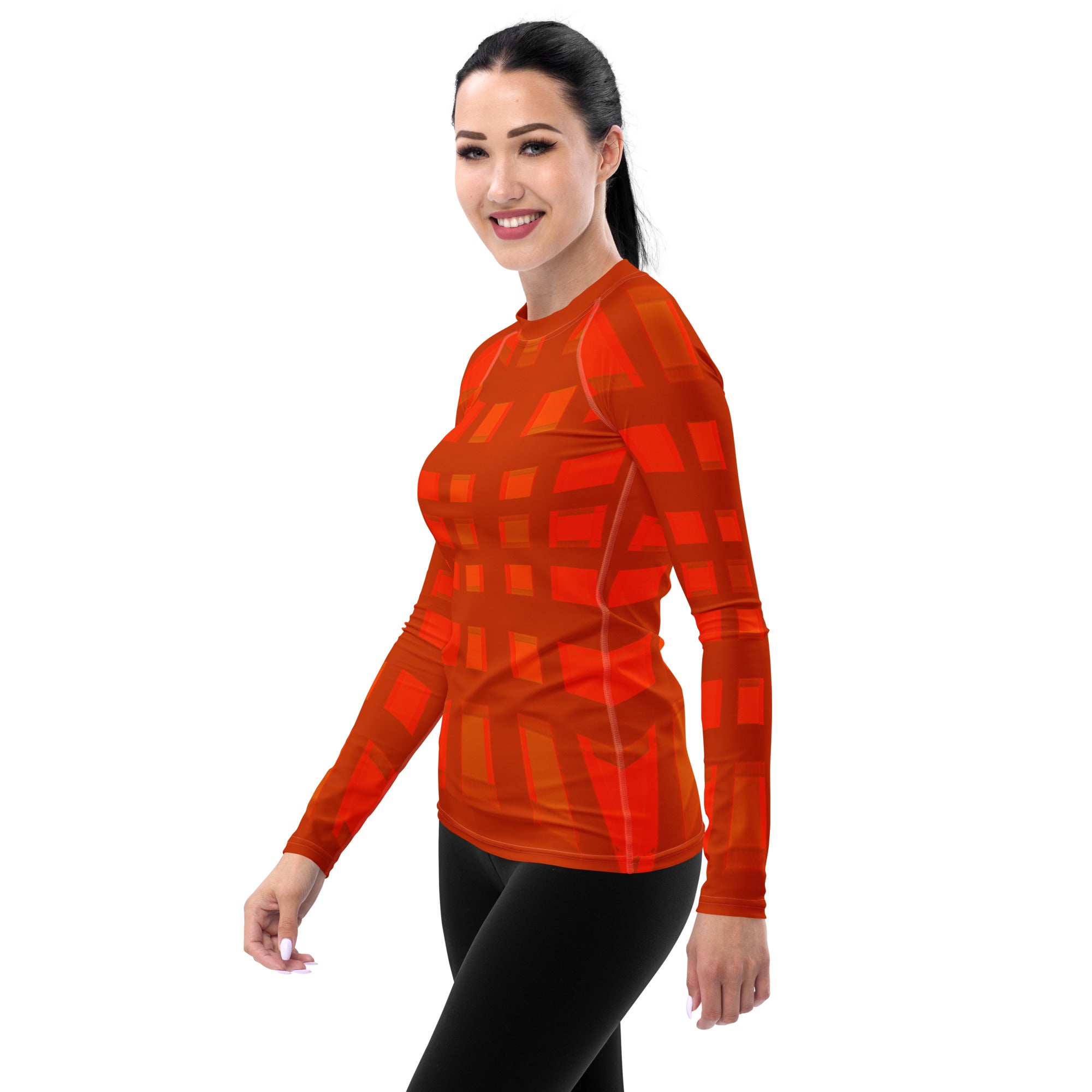 Prism Horizon Rash Guard on model demonstrating fit and style.