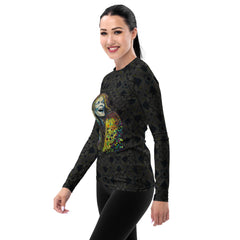 Retro Romance Women's Rash Guard - Side Profile