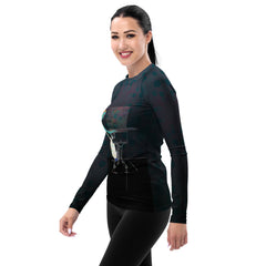Stylish Meadow Melody Rash Guard for sun protection
