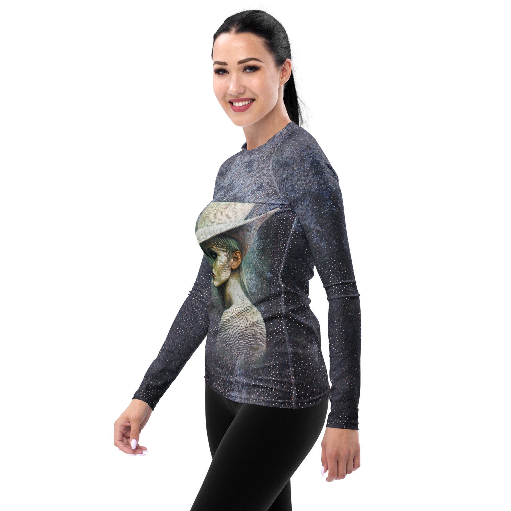 Serene Seas Women's Rash Guard - Back View